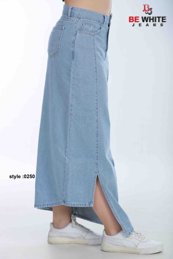 Be White Women’s Long Jeans Skirt - Image 2